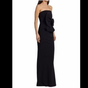 Chiara Boni La Petite Robe Hebe Strapless Ruffle Gown